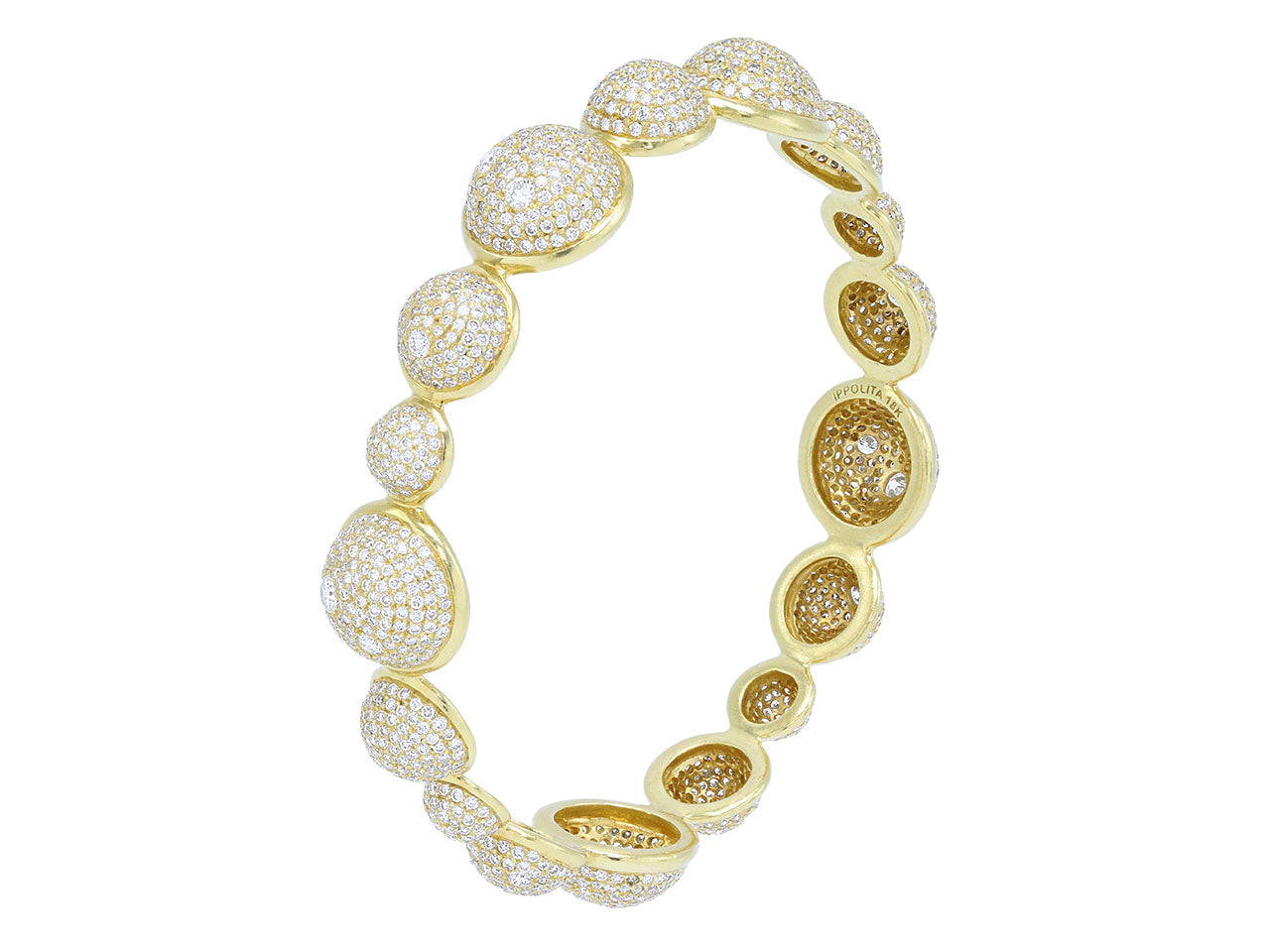 Ippolita 'Stardust' Diamond Bangle Bracelet in 18K Gold