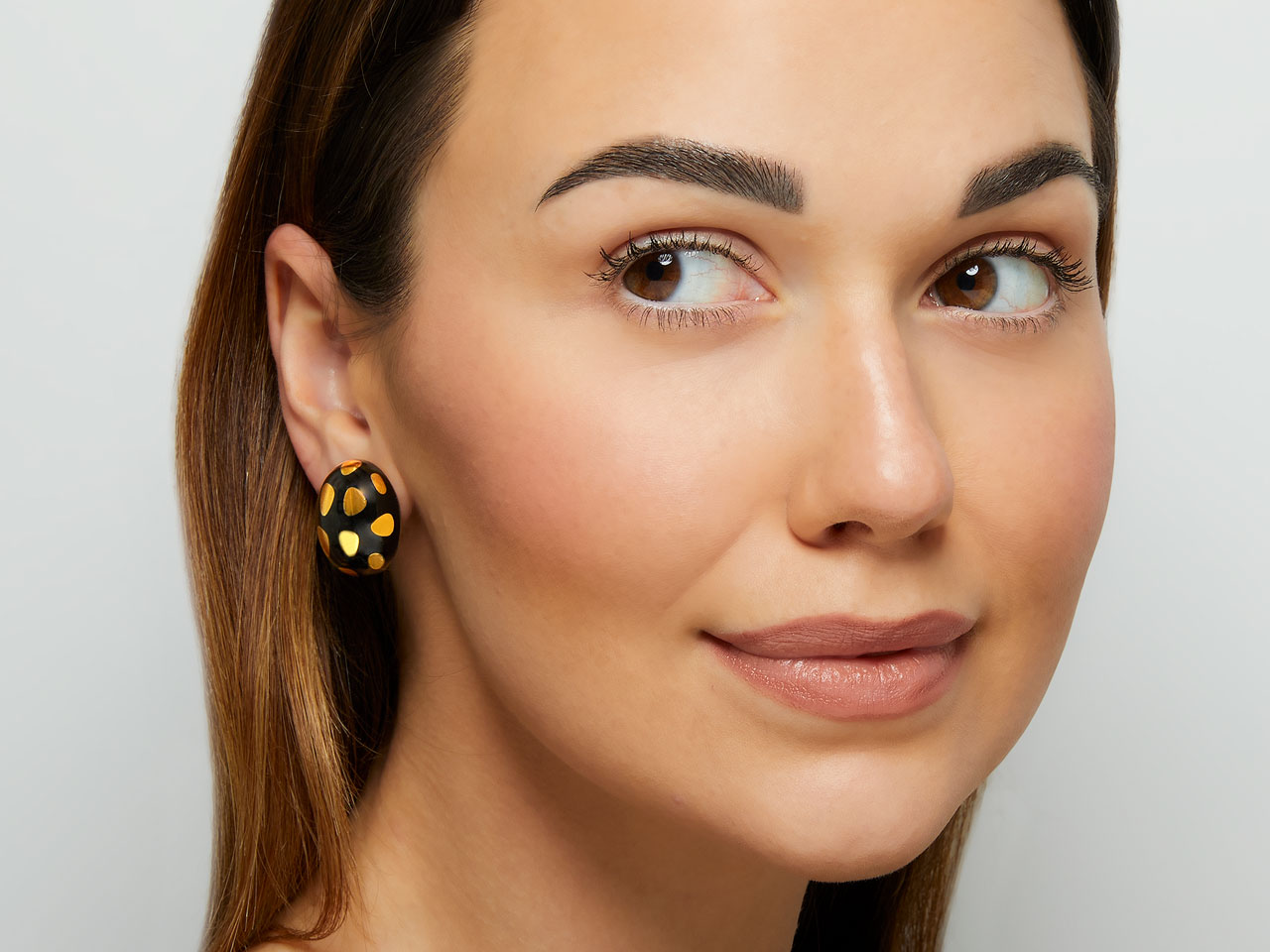 Tiffany & Co. Angela Cummings 'Positive Negative' Black Jade Earrings in 18K Gold
