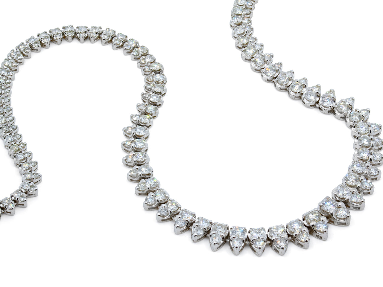 Diamond Rivière Necklace in Platinum