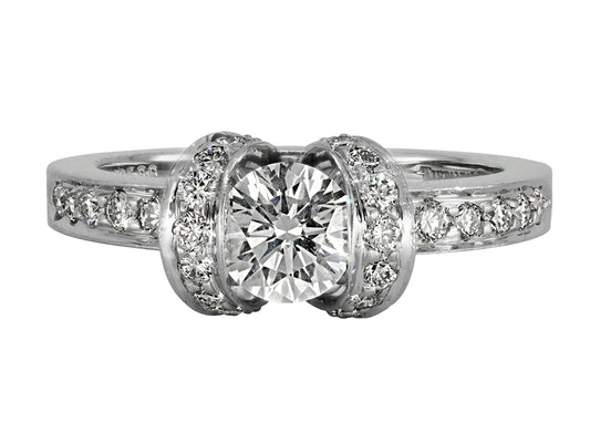 Tiffany & Co. Diamond 'Ribbon' Ring in Platinum