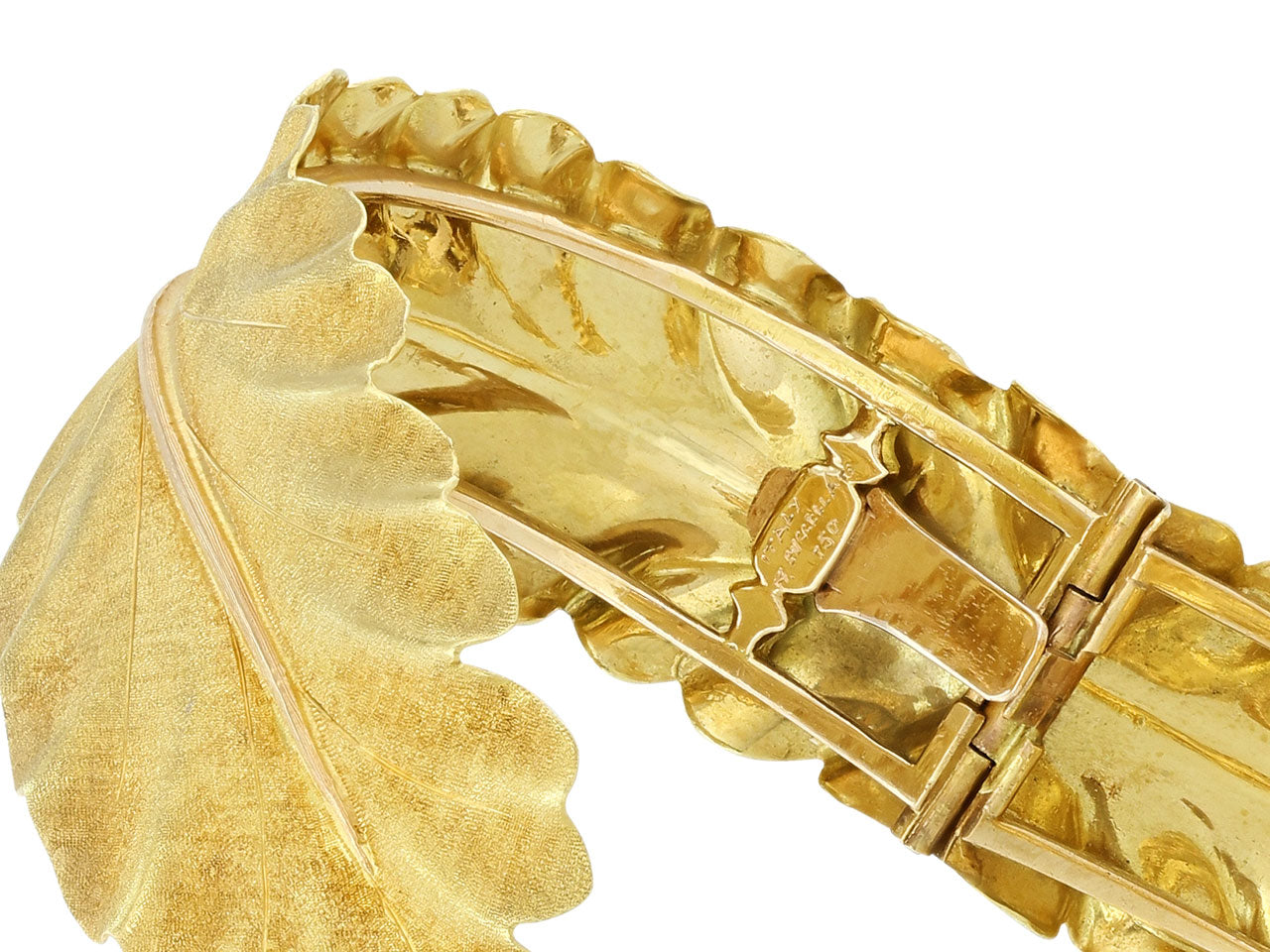 Buccellati Leaf Bangle Bracelet in 18K Gold