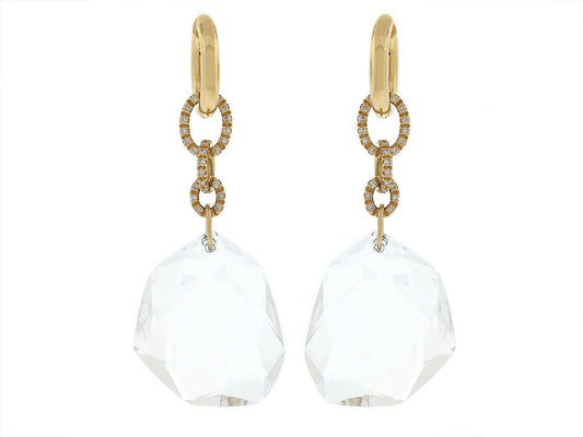DvF by H.Stern Rock Crystal and Diamond Earrings in 18K Gold