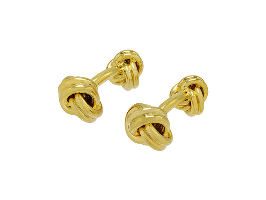 Knot Cufflinks in 18K Gold