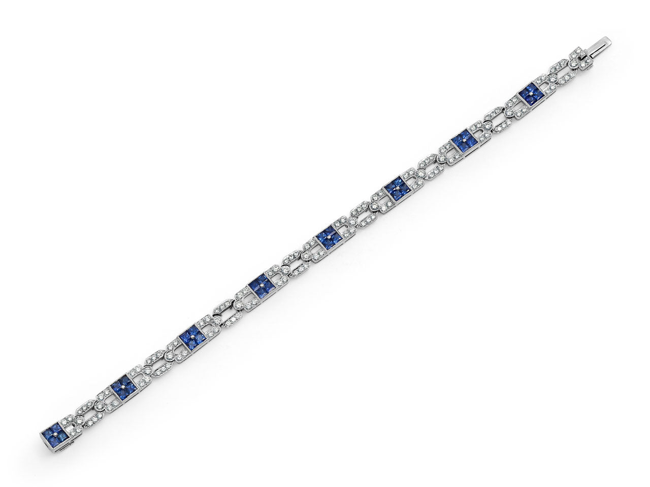 Tiffany & Co. Sapphire and Diamond Bracelet in Platinum