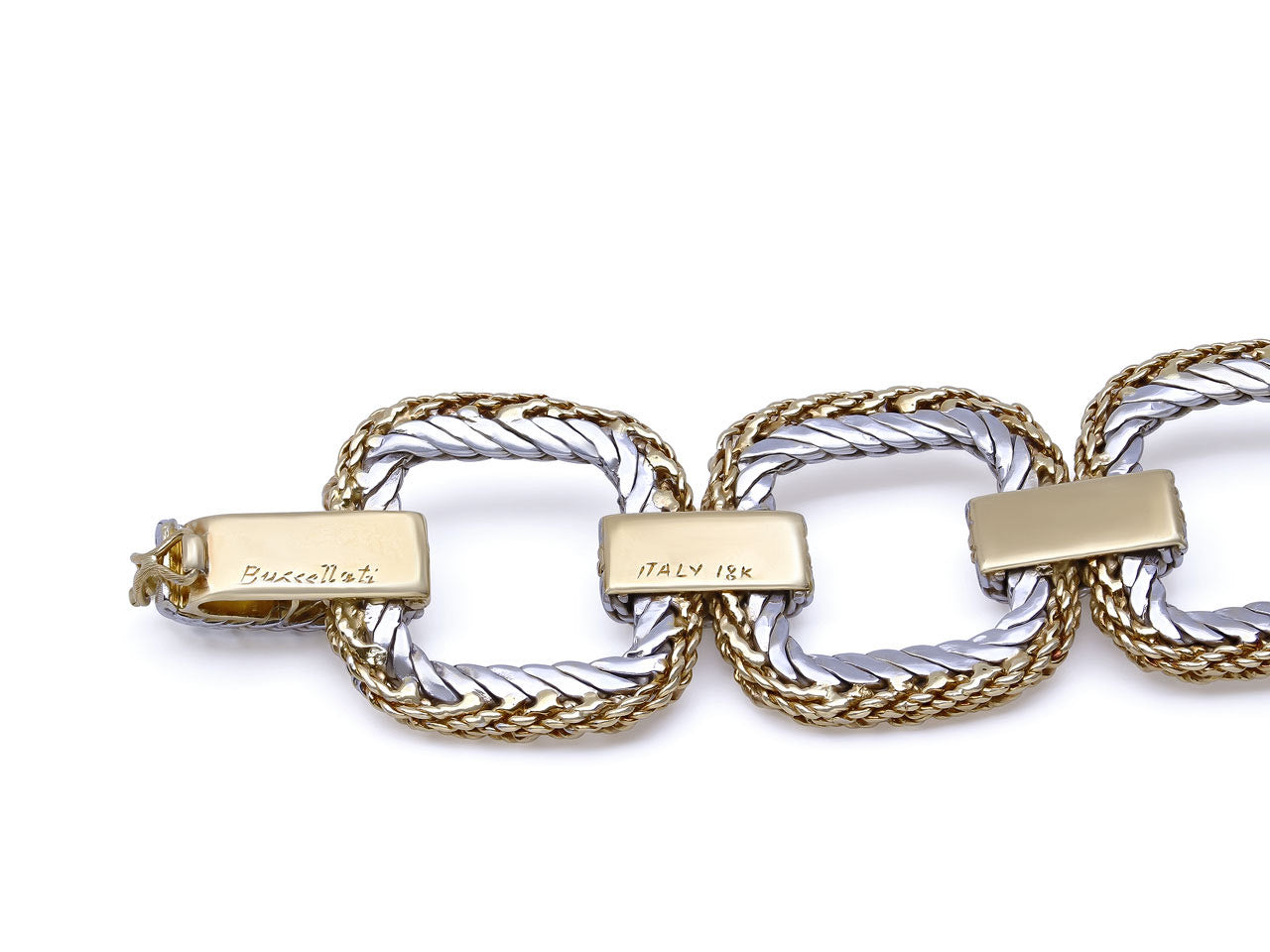 Buccellati Two-Tone Link Bracelet in 18K Gold