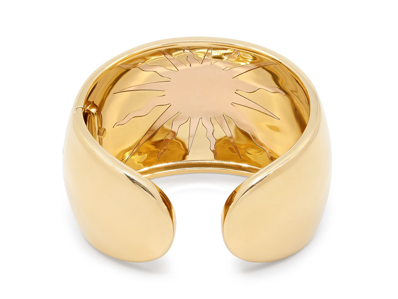 Verdura 'Sun Cuff' Bangle Bracelet in 18K Gold