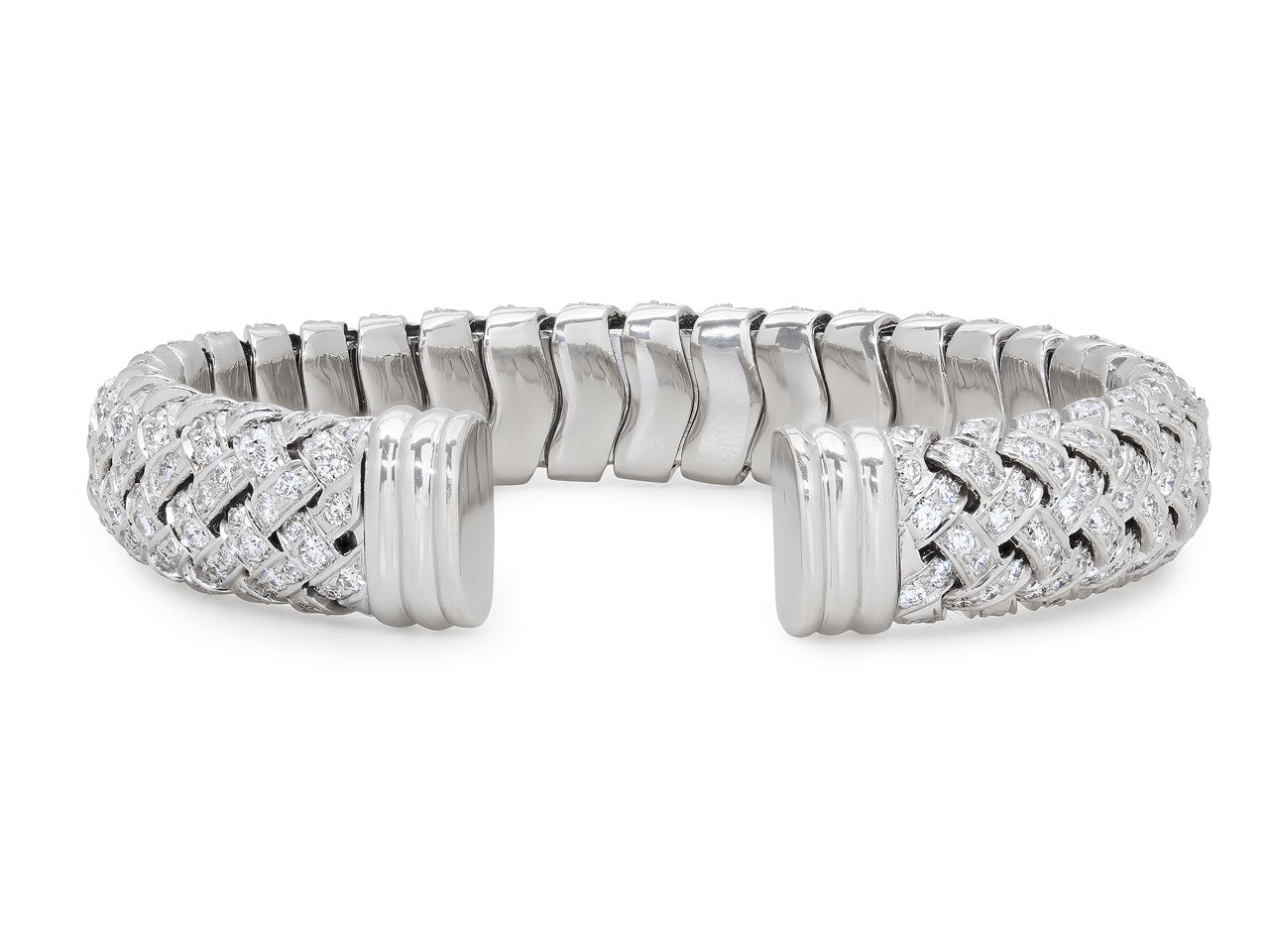 Tiffany & Co. 'Vannerie' Cuff Bracelet in Platinum