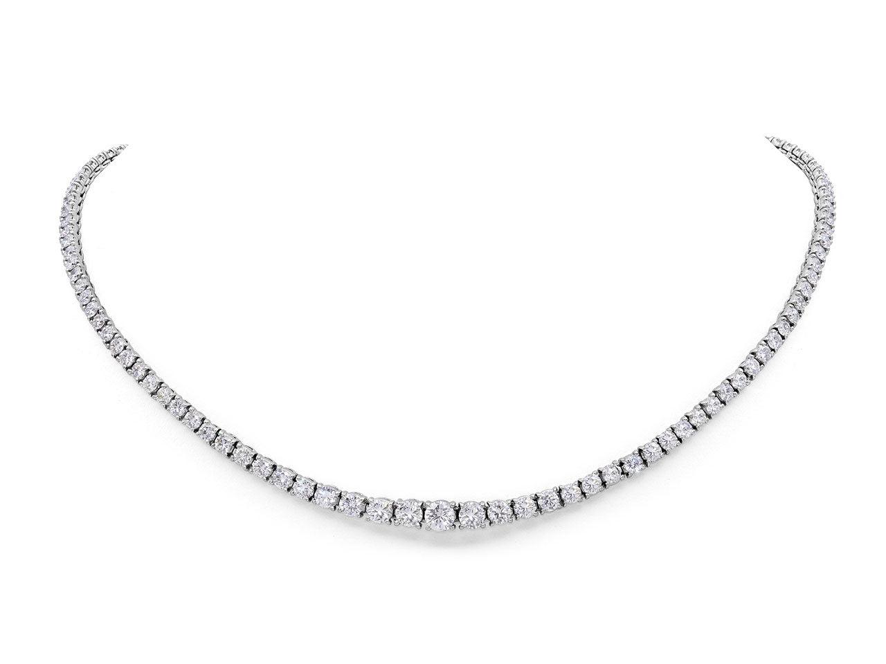 Diamond Rivière Necklace in Platinum