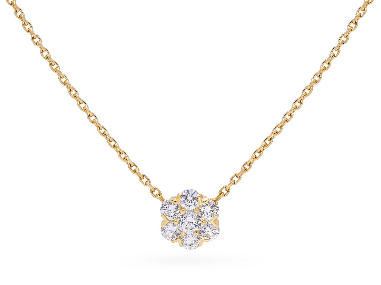 Van Cleef & Arpels Diamond 'Fleurette' Pendant in 18K Gold, Large Model
