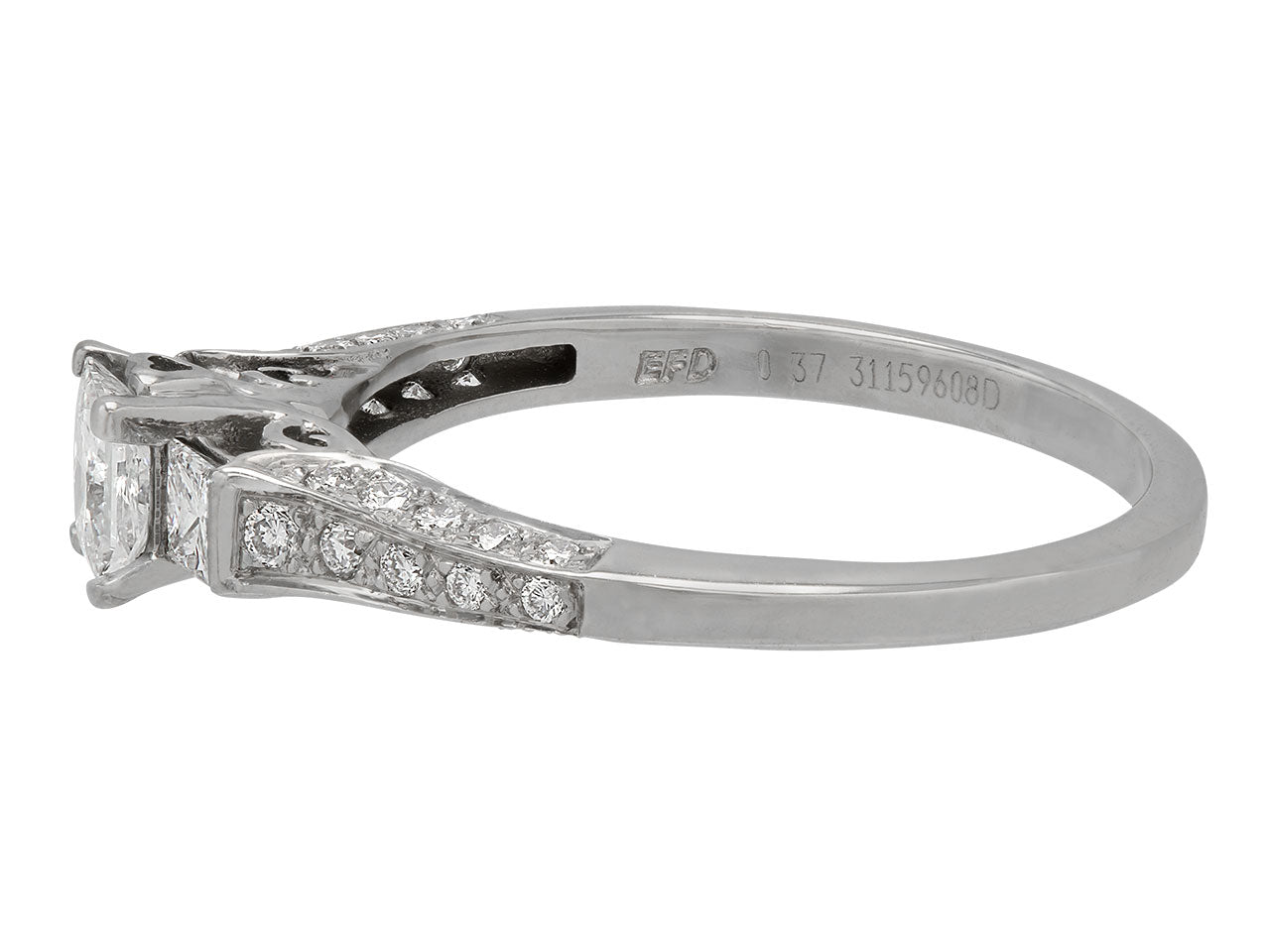 Princess-cut Diamond Ring in 18K Gold