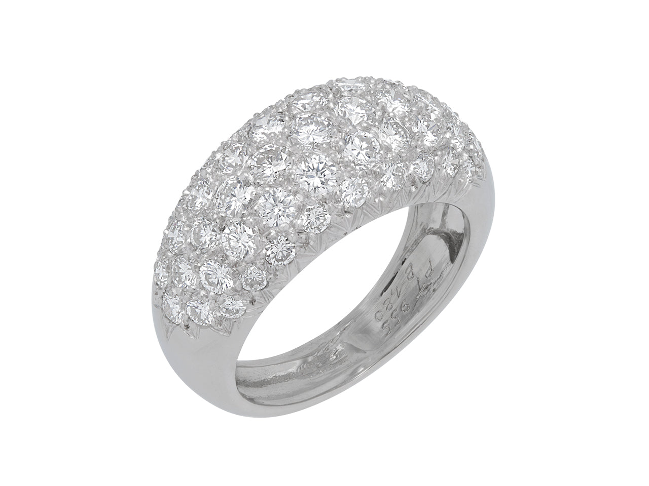 Boule Ring in Platinum, French
