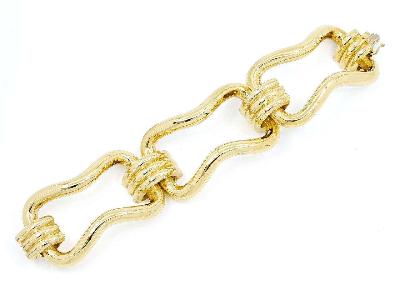 Large Link Bracelet in 18K Gold