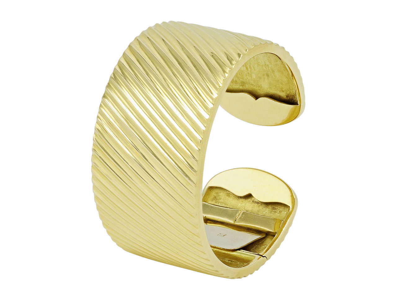 Textured Bangle Bracelet in 18K Gold