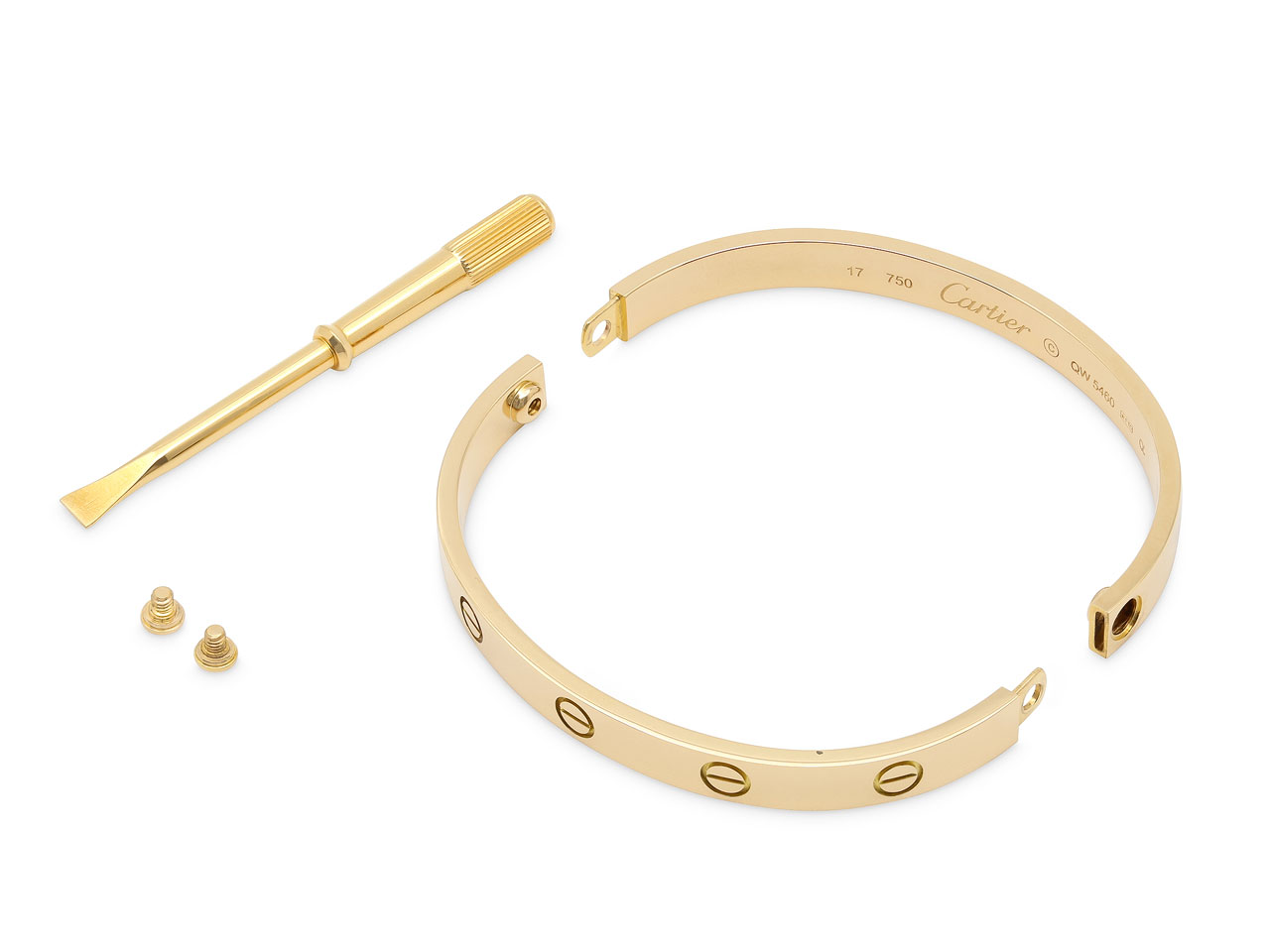 Cartier 'Love' Bracelet in 18K Yellow Gold, Size 17