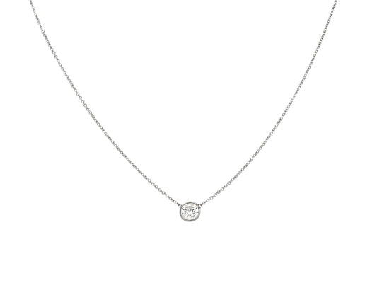 Beladora 'Bespoke' Diamond Solitaire Pendant, 0.70 carats, in 18K White Gold