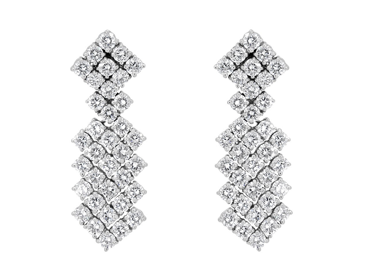 Hammerman Brothers Diamond Dangle Earrings in Platinum