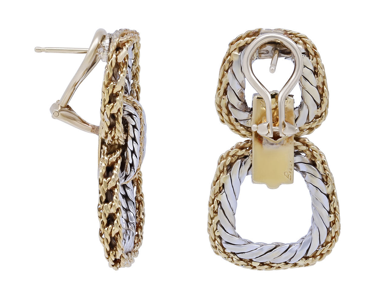 Buccellati Two-Tone Earrings in 18K Gold