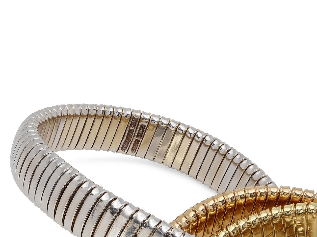 Sidney Garber Tri Gold Rolling Bracelet in 18K Gold, 12 mm