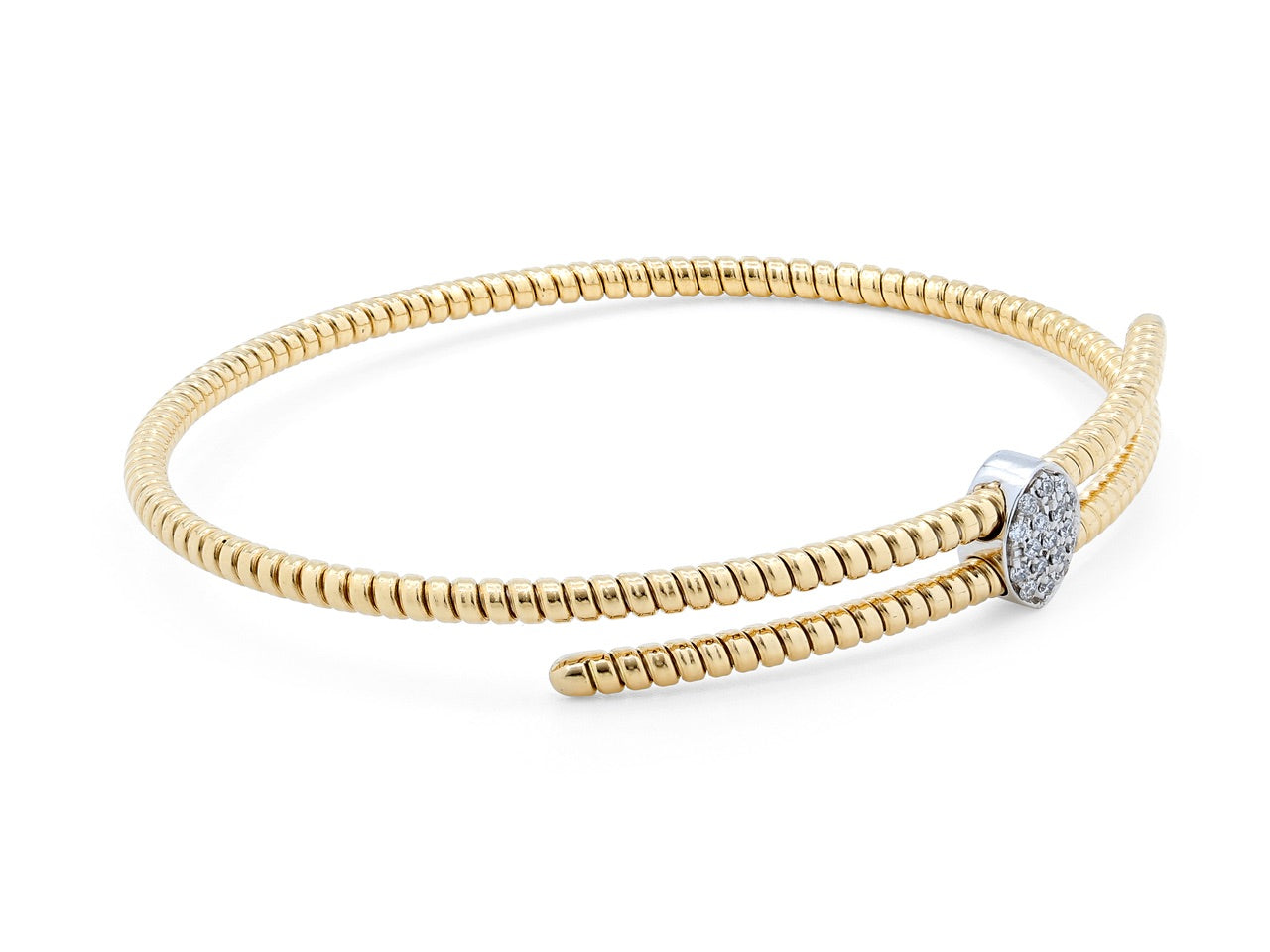 Tubogas Slide Bracelet in 18K Gold, by Beladora