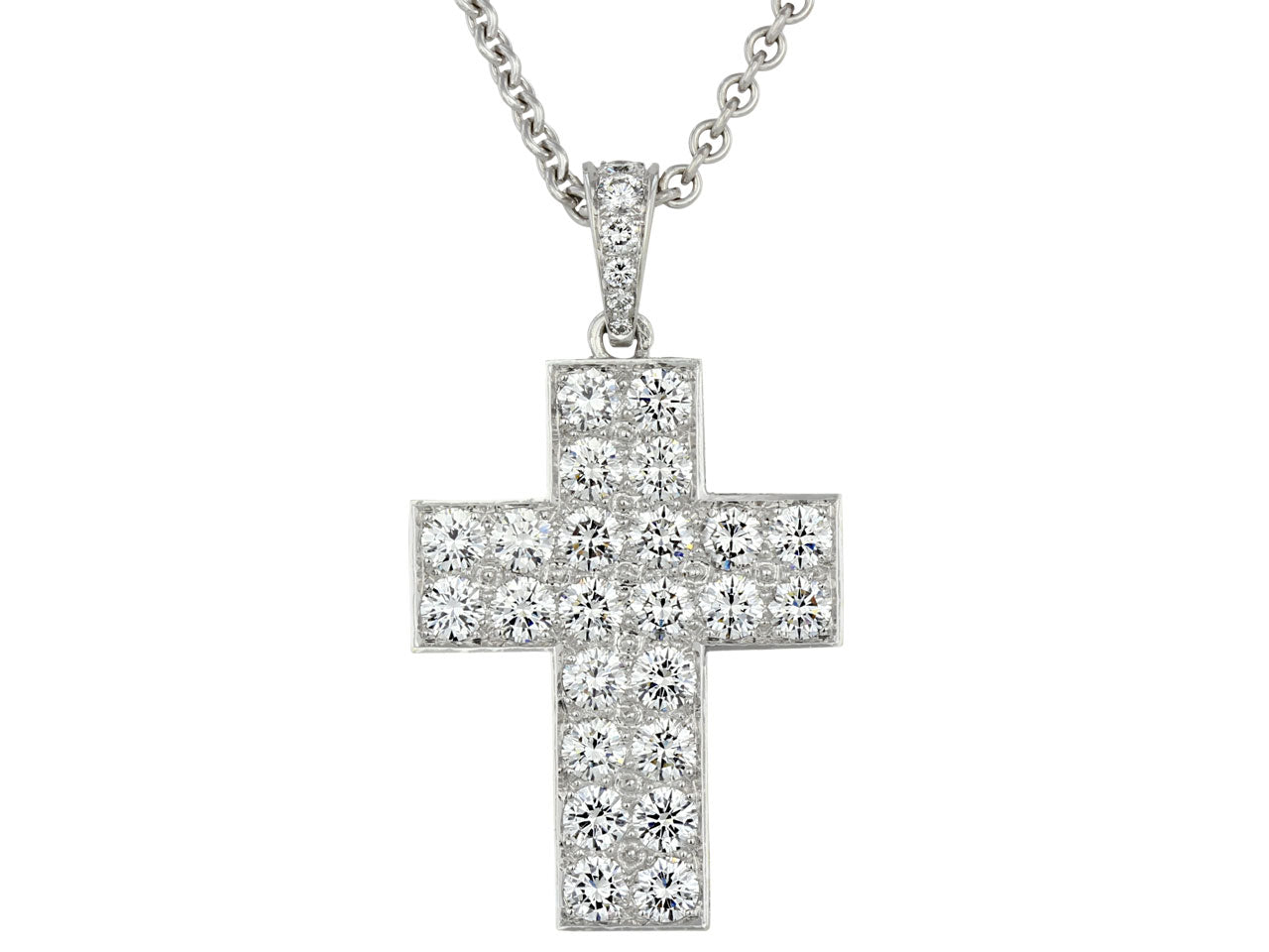 Cartier 'Cross Decor' Diamond Pendant in 18K