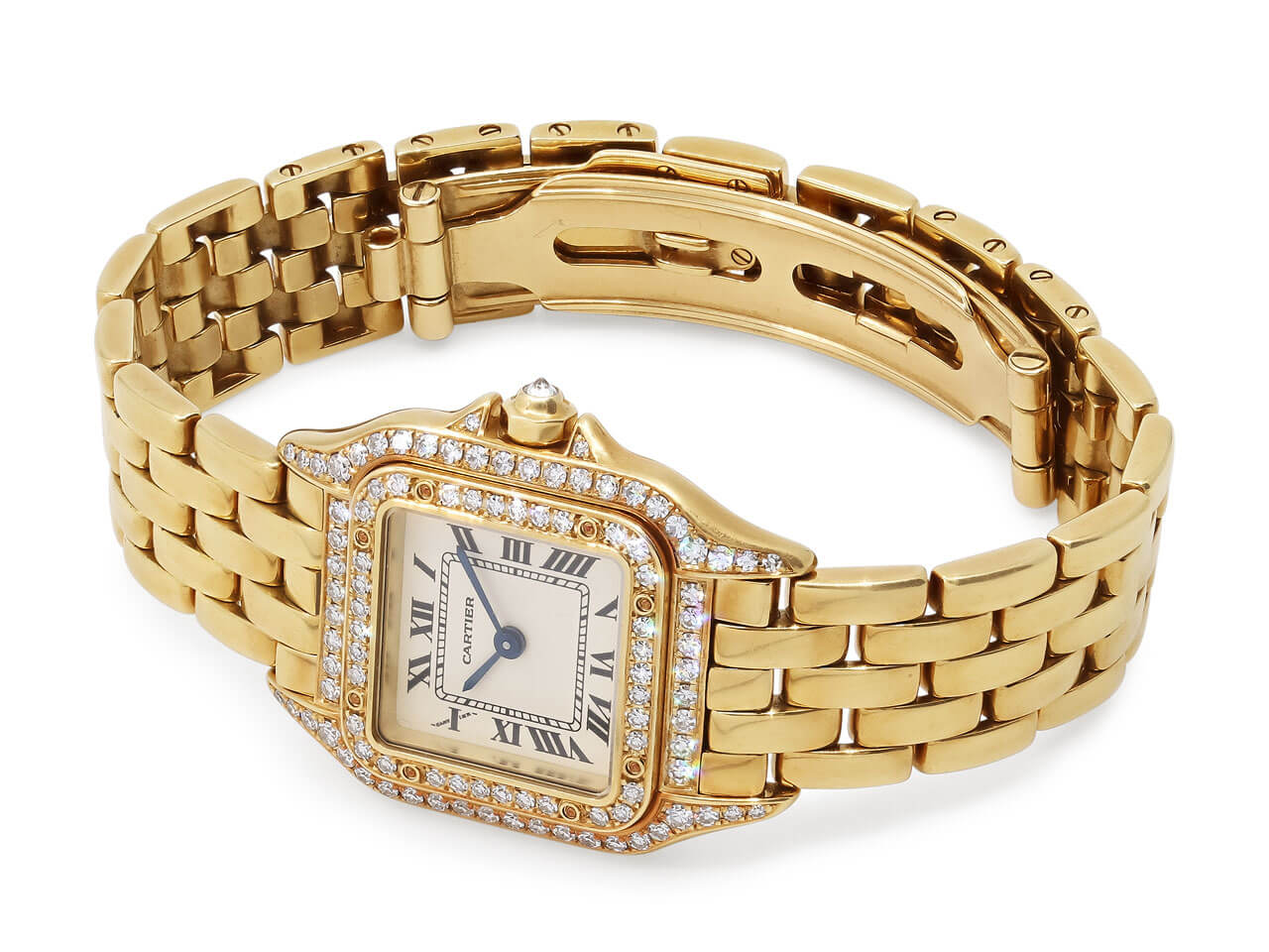Cartier 'Panthère de Cartier' Diamond Watch in 18K Yellow Gold, 22 mm
