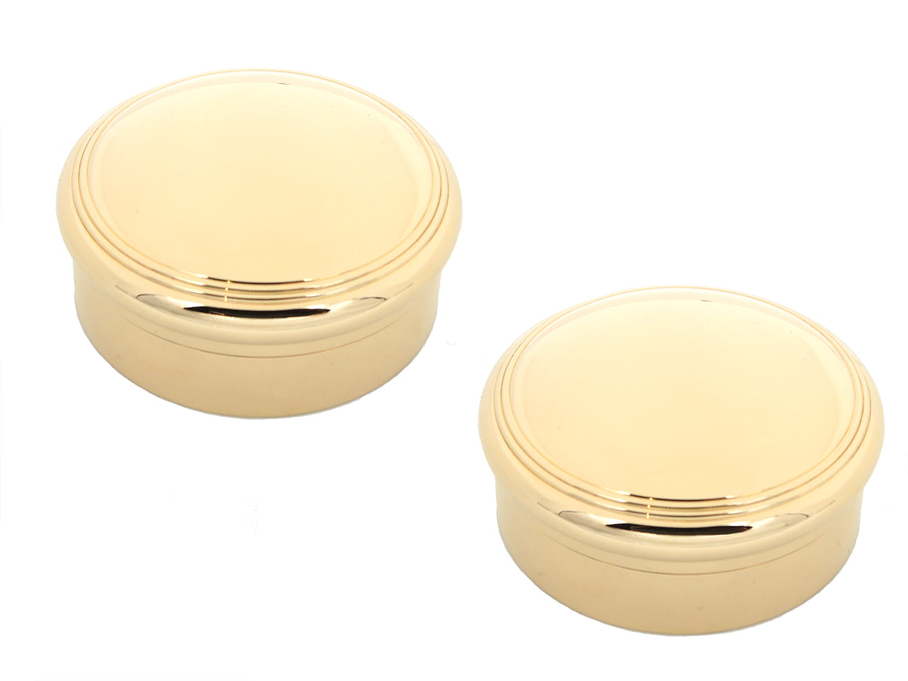 Pair of Tiffany & Co. Art Deco Pill Boxes in 18K Gold