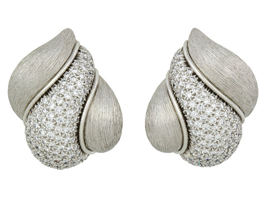 Henry Dunay 'Sabi' Diamond Earrings in Platinum