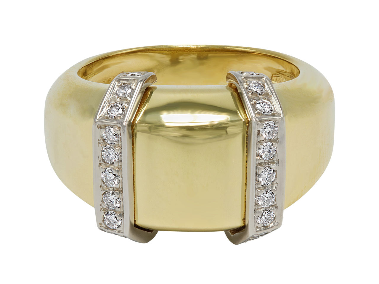 Faraone 18K Yellow Gold and Diamond Ring