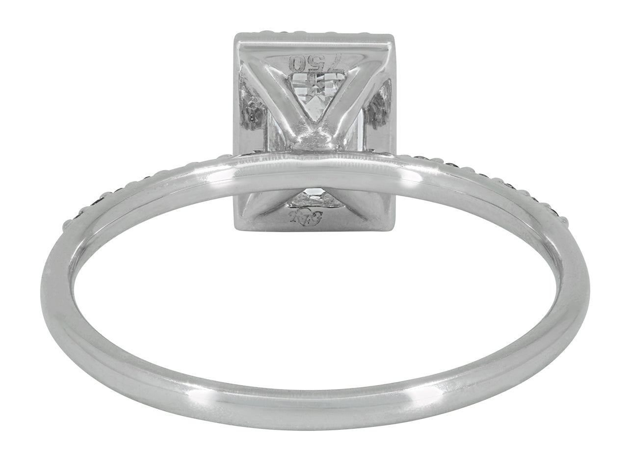 Rhonda Faber Green Baguette Diamond Ring in 18K