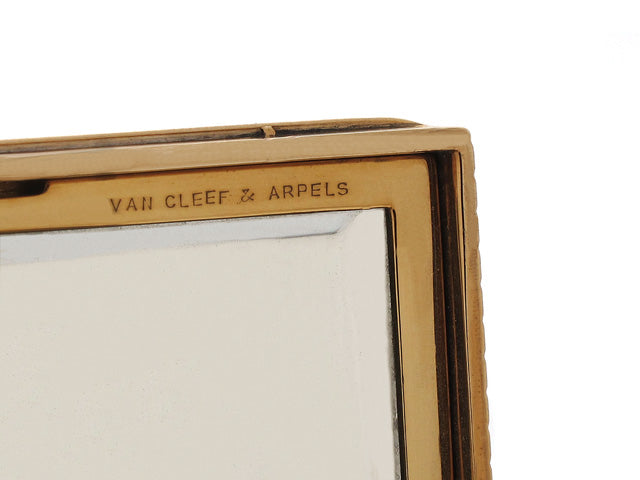 Van Cleef & Arpels Retro Ruby and Diamond Compact in 14K