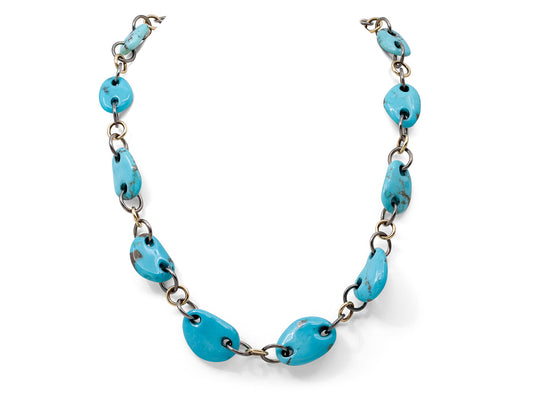 Paul Morelli 'Silhouette' Turquoise Necklace in 18K Gold