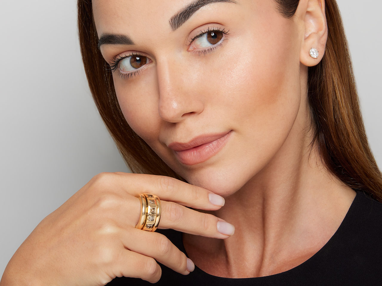 Tamara Comolli 'Curriculum Vitae' Diamond Ring in 18K Rose Gold