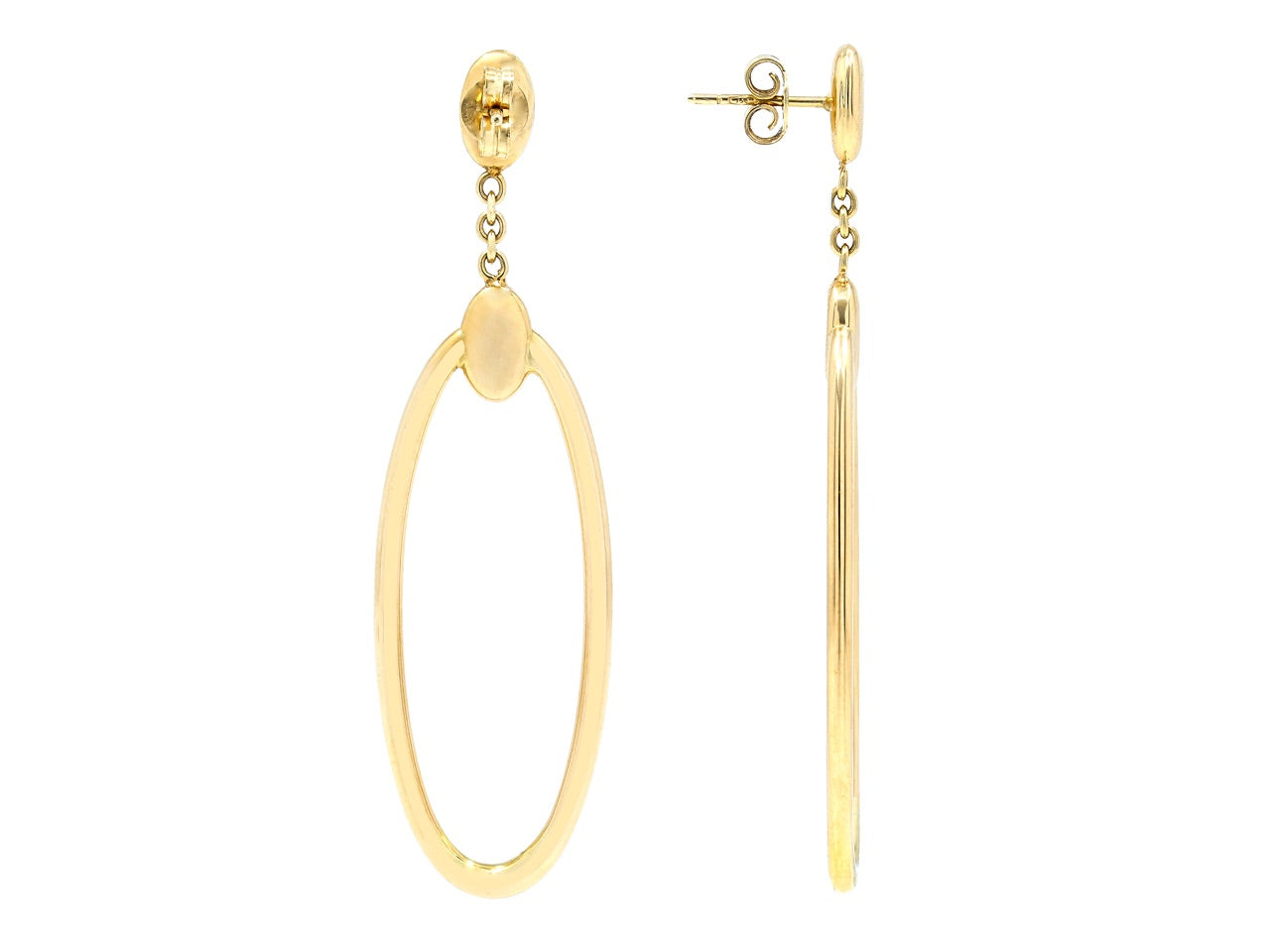 Gold Hoop Earrings, by Beladora