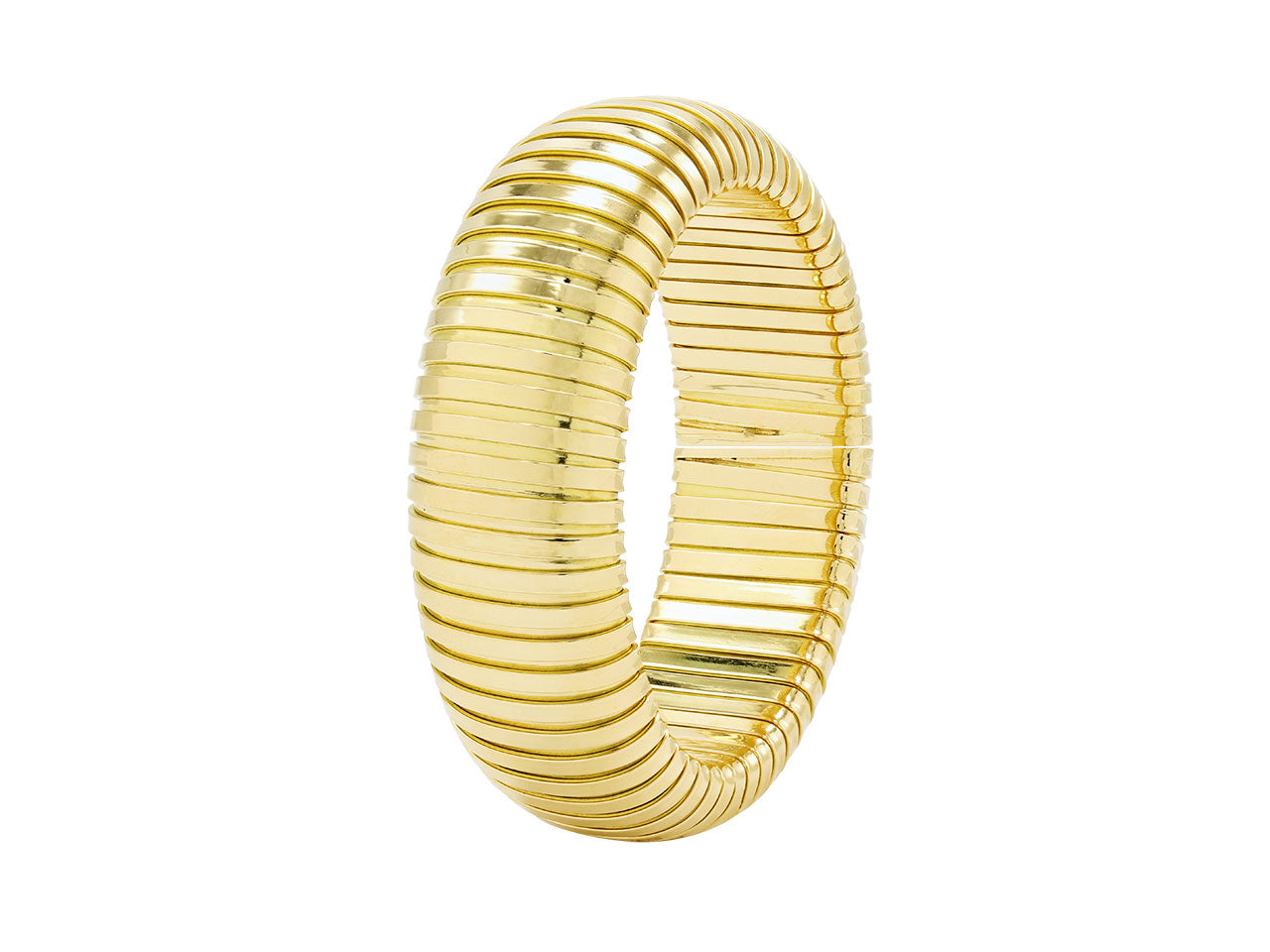 Domed Cuff Bracelet in 18K Gold, by Beladora
