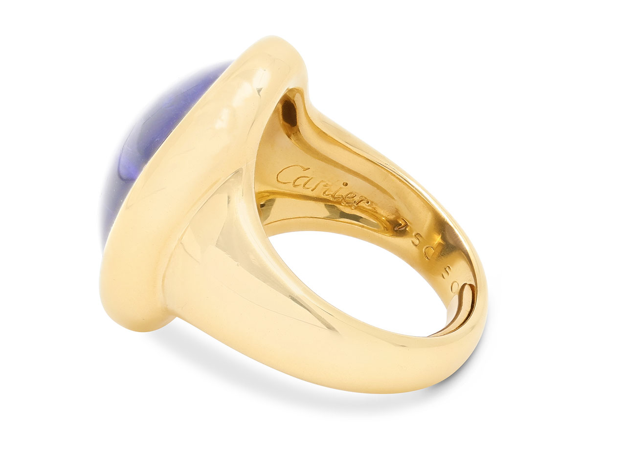 Cartier 'Baignoire' Iolite Ring in 18K Gold