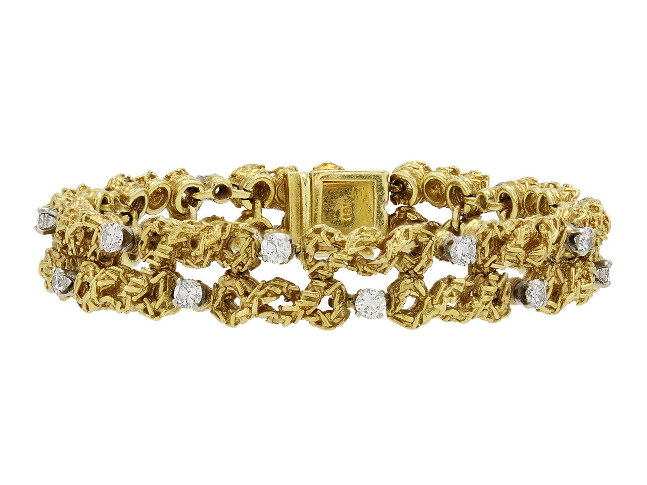 Gold and Diamond Bracelet, in 18K