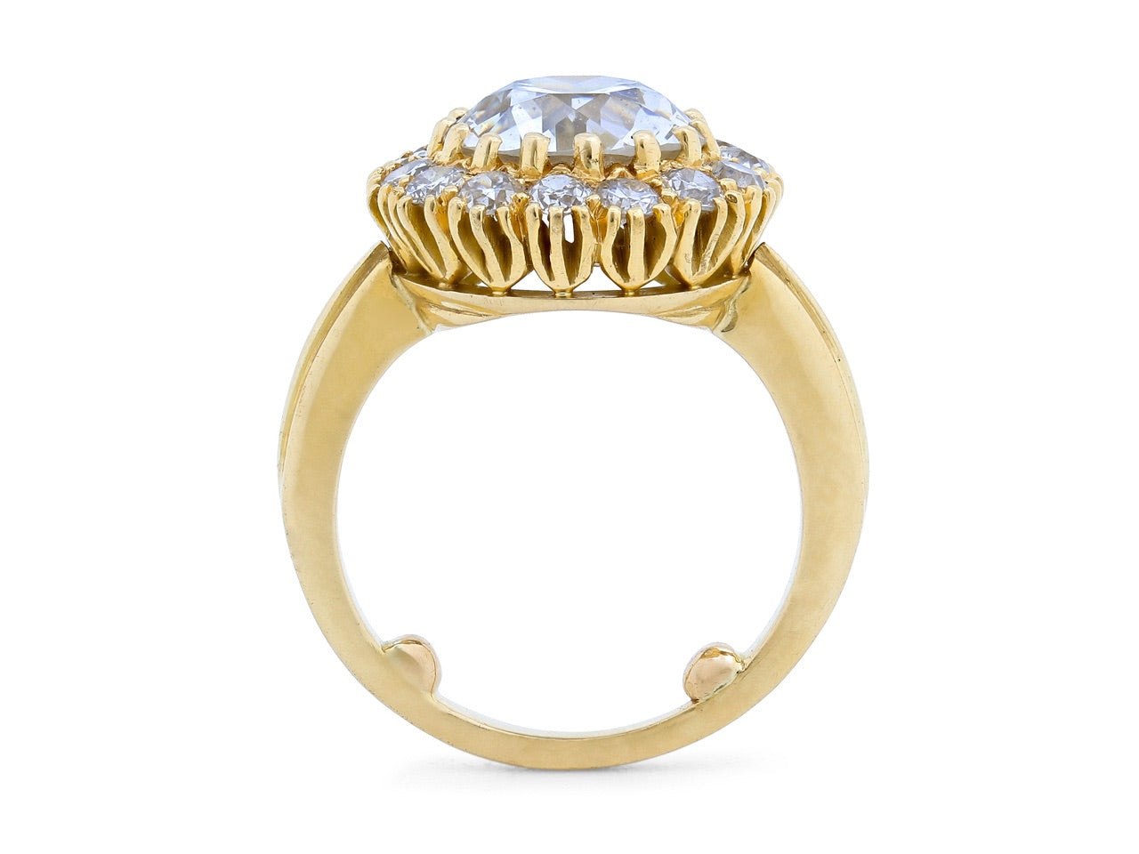 Old European-Cut Diamond Ring, 2.52 carat H/VS2, in 18K Gold