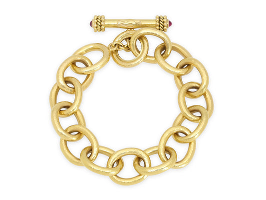 Elizabeth Locke 'Volterra' Bracelet in 18K Gold