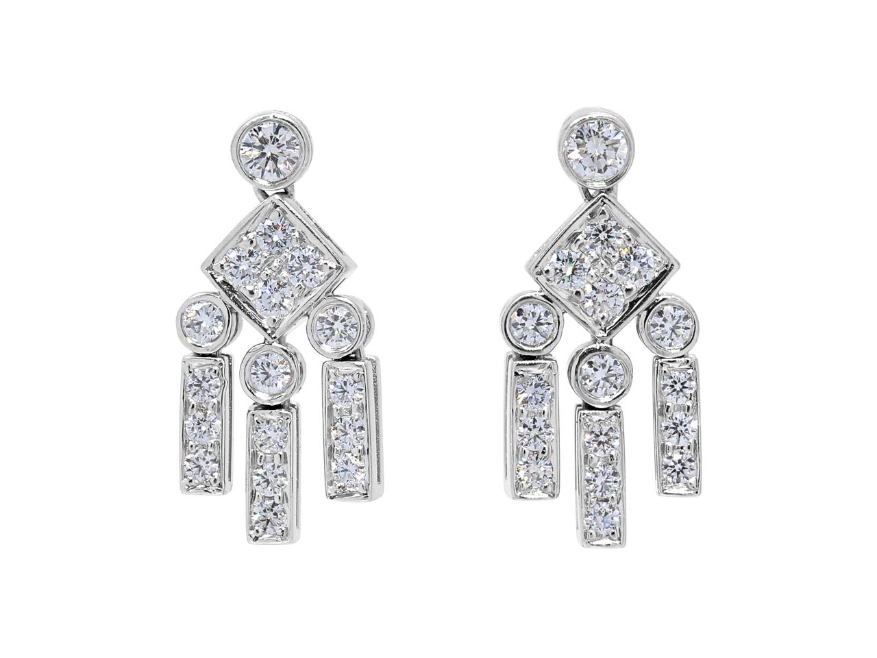 Tiffany & Co. 'Legacy' Diamond Dangle Earrings in Platinum