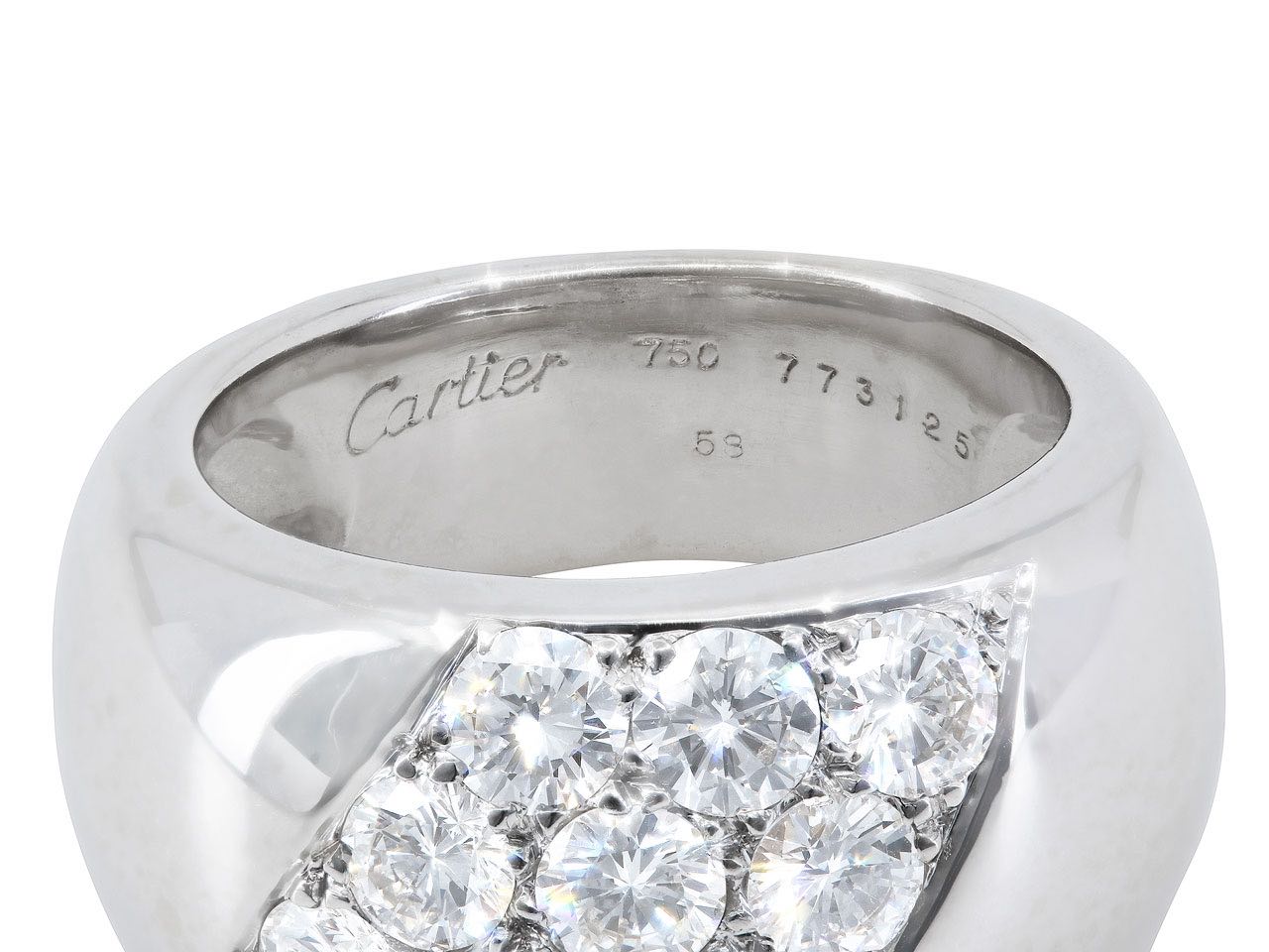 Cartier Love 6 Diamond Gold Band Ring – Oak Gem