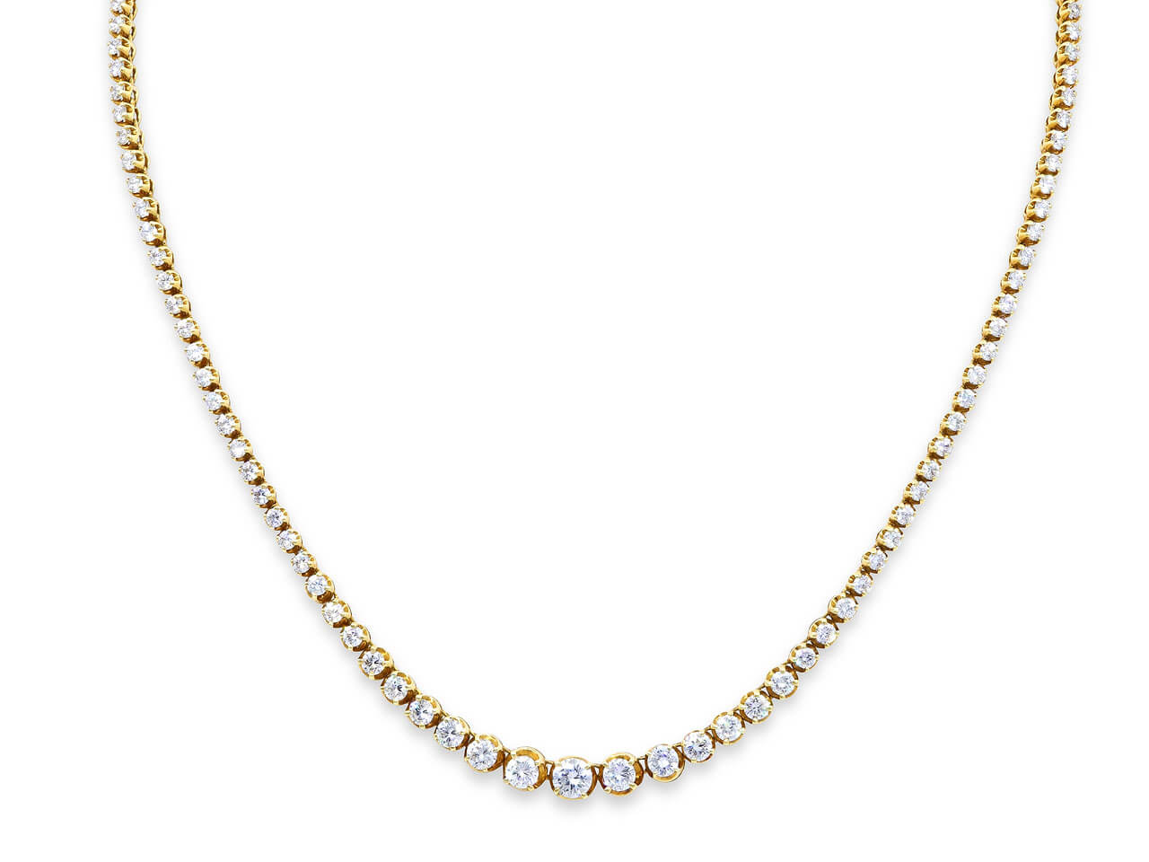 Diamond Rivière Necklace in 18K Gold #516837 – Beladora