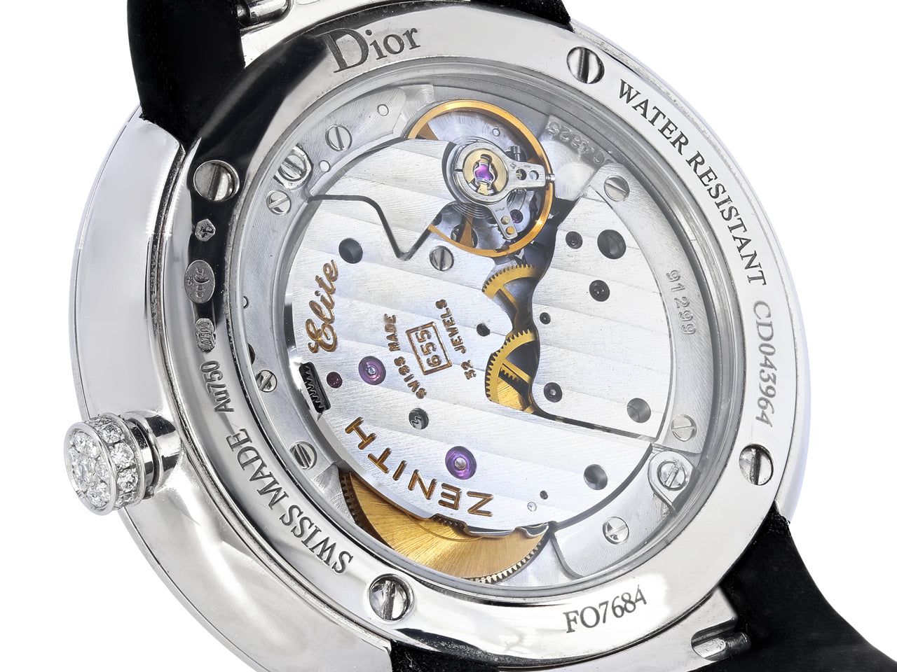 Dior 'La D de Dior Snow-Set' Diamond Watch in 18K White Gold