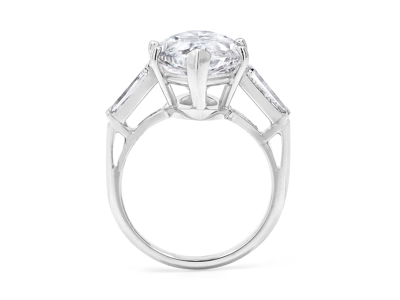 Van Cleef & Arpels Marquise Diamond Ring, 10.18 Carats D/IF, in Platinum