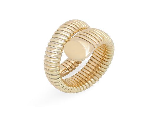 Tubogas 'Snake' Ring in 18K Gold, by Beladora