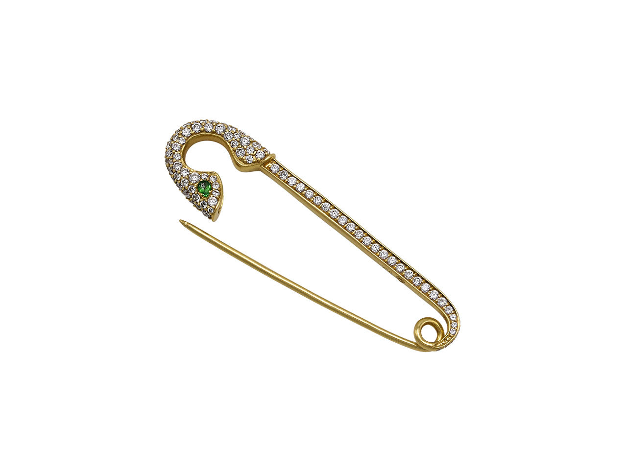 Crow's Nest 'Safety First' Brooch in 18K Gold