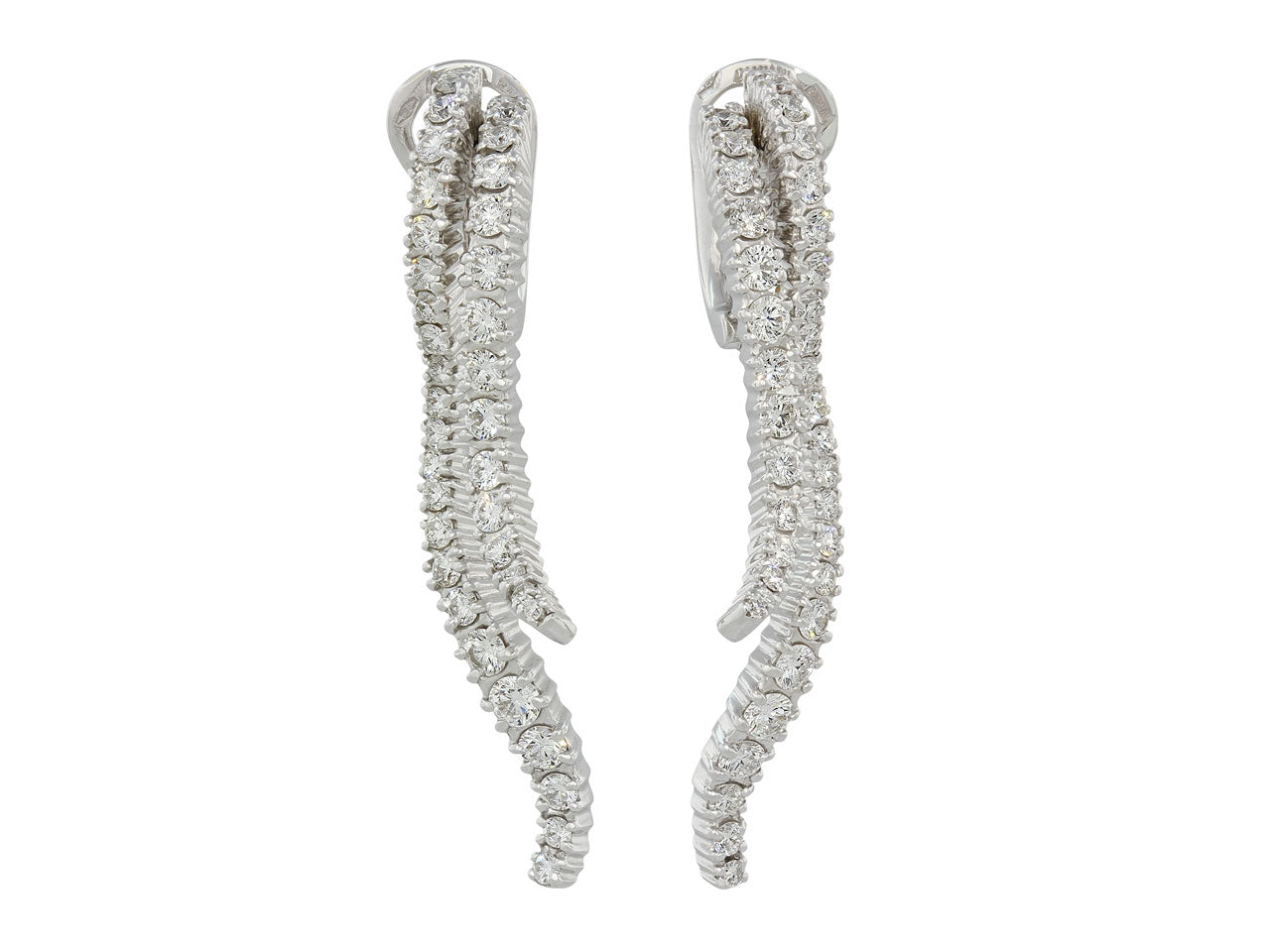 Damiani Diamond Earrings in 18K White Gold