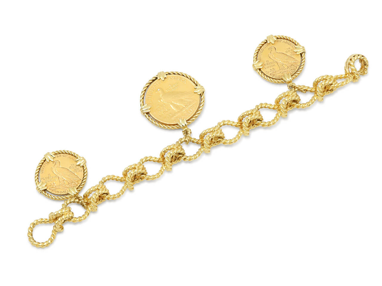 Verdura 'Twenty Buck' Diamond Bracelet in 18K Gold