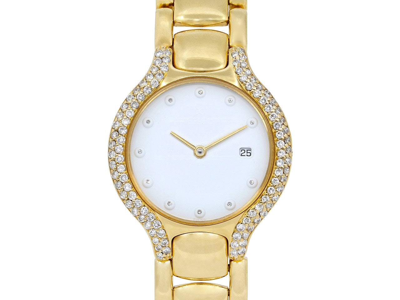 Ebel 'Beluga' Diamond Watch in 18K Gold, 31 mm