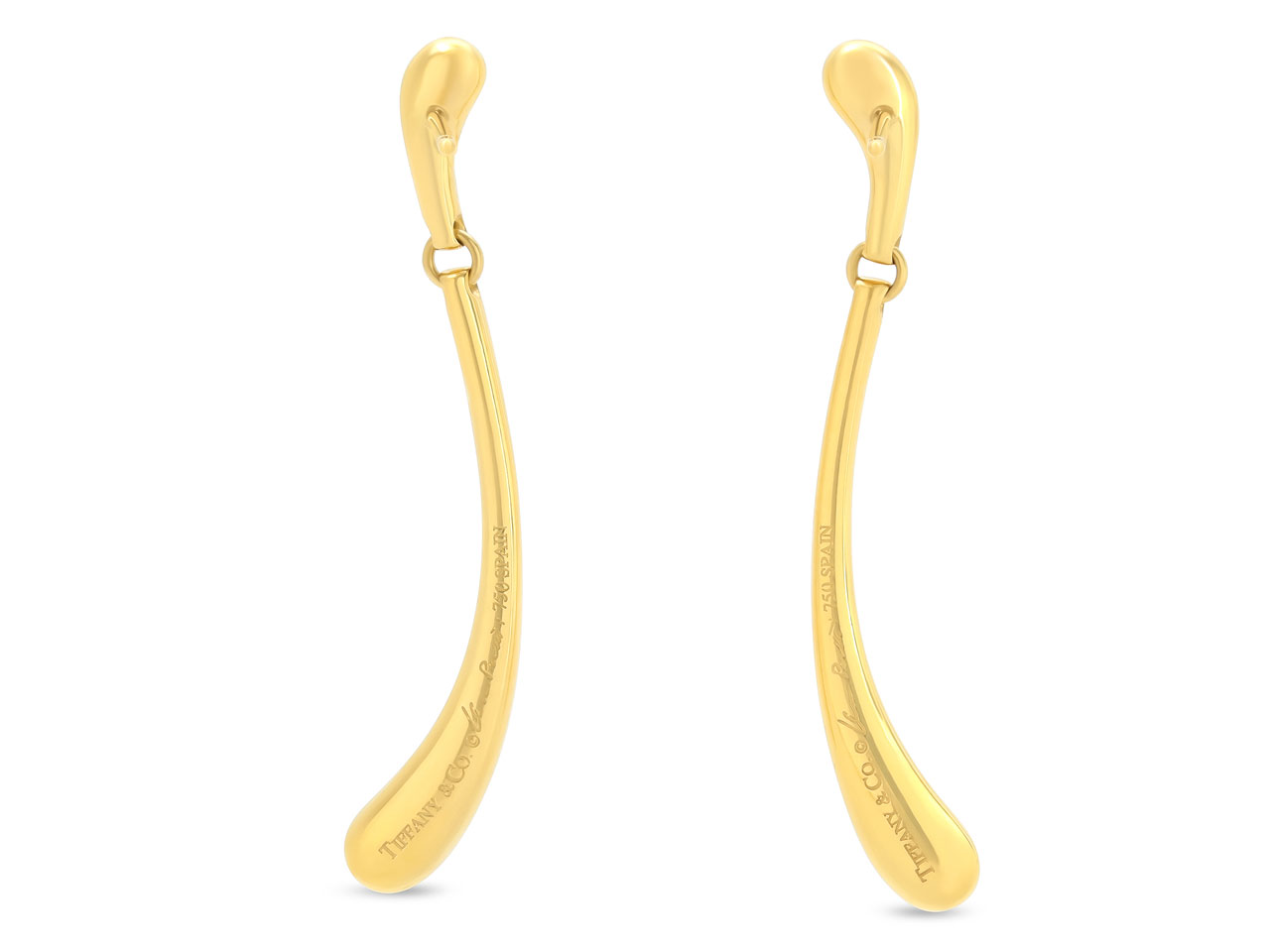Tiffany & Co. Elsa Peretti 'Teardrop' Dangle Earrings in 18K Gold
