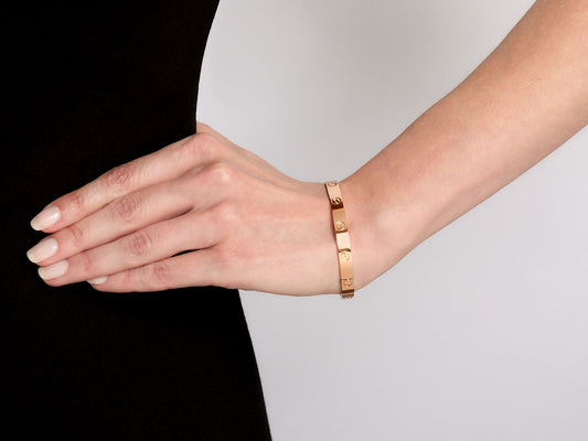 Cartier 'Love' Bracelet, 18K Rose Gold, Size 17 #517129 – Beladora